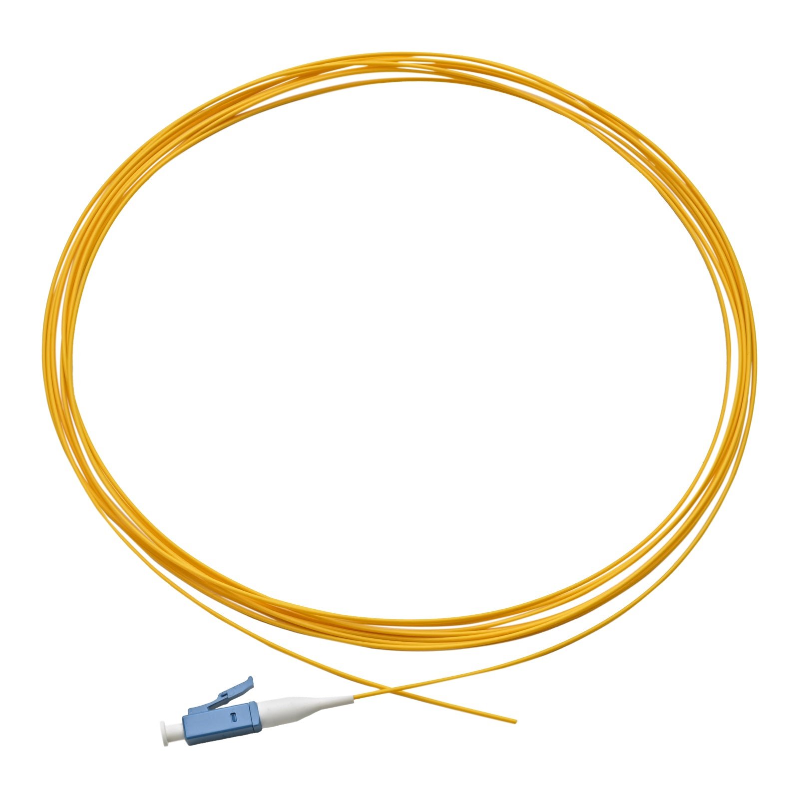 Pigtail LC/UPC Singlemode OS2 9/125 G657A1 SX 0.9mm OFNR 3M Yellow, semi tight