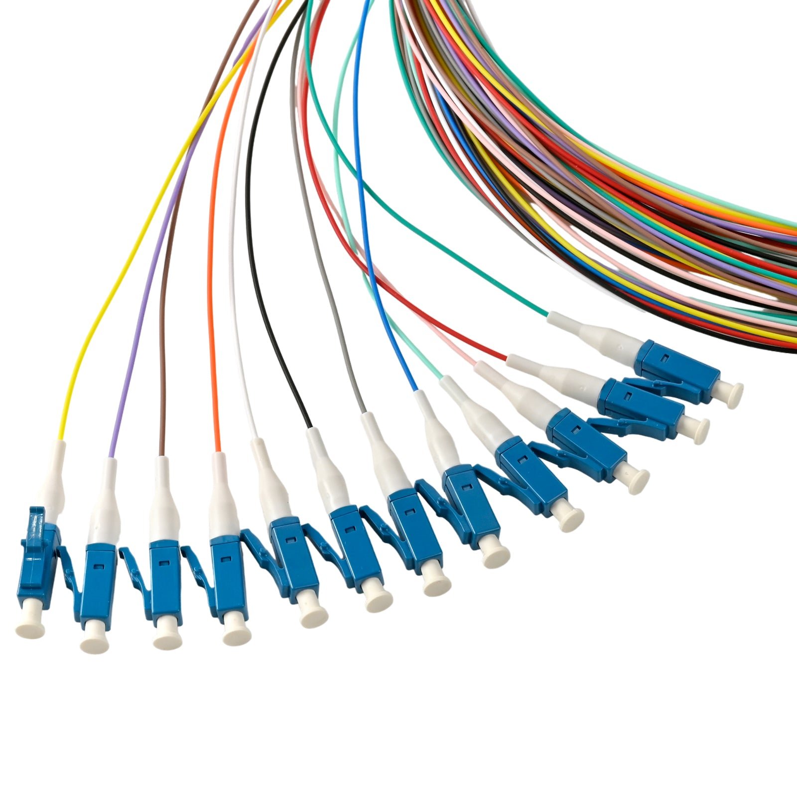 Pigtail LC/UPC 12 colors Singlemode OS2 9/125 G657A1 0.9mm OFNR 3M, semitight - Image 2