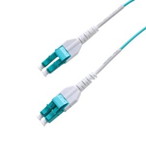 LC/UPC uniboot -LC/UPC uniboot 50/125 Multimode OM3 Round cable 2.0mm OFNR Aqua
