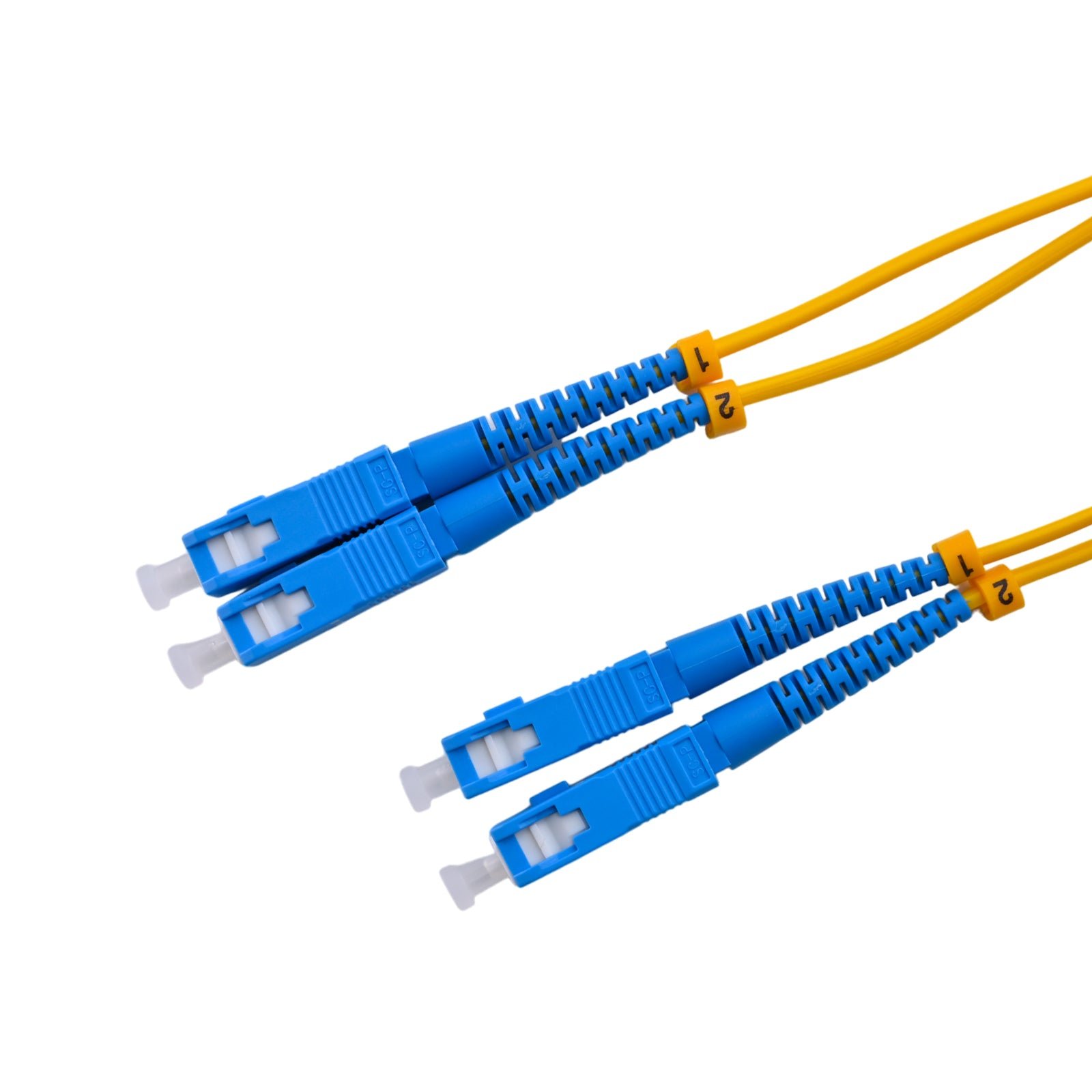 Patchcord SC/UPC - SC/UPC Singlemode OS2 9/125 G675A1 Duplex Zip 2.0mm OFNR Yellow