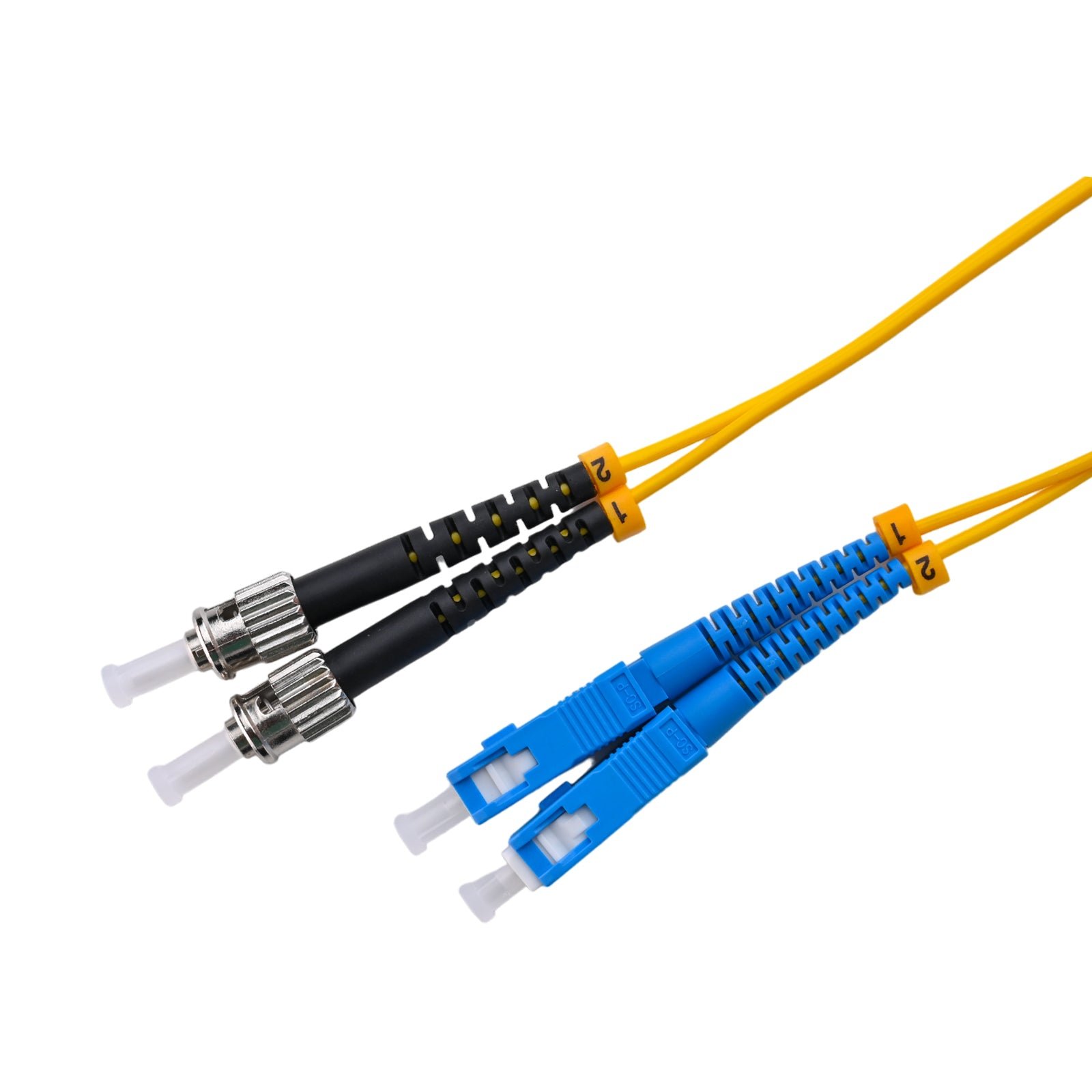 Patchcord SC/UPC - ST/UPC Singlemode OS2 9/125 G675A1 Duplex Zip 2.0mm OFNR Yellow