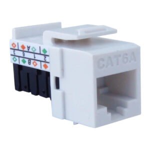 CAT6A Punch Down Keystone Jack Pack of 50 | Unshielded