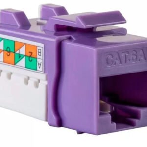 CAT6A Punch Down Keystone Jack 1 PC | Unshielded