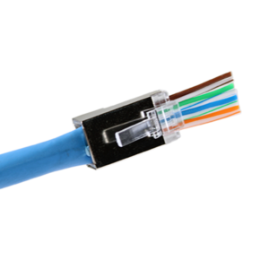 Cat6 Pass Through Rj45 Crimp Connectors Modular Plug Pack of 10, 50 & 100 Pcs | Shielded