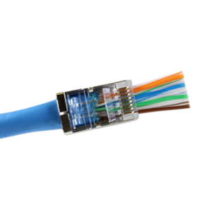 Cat6A Pass Through Rj45 Crimp Connectors Modular Plug Pack of 10, 50 & 100 Pcs | Shielded