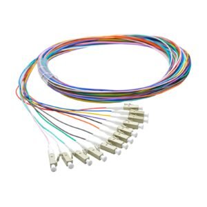 Pigtail LC/UPC 12 colors OM4 0.9mm OFNR 3M, tight buffer