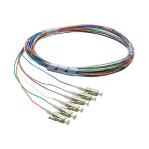 Pigtail LC/UPC 06 colors OM3 0.9mm OFNR 3M, tight buffer