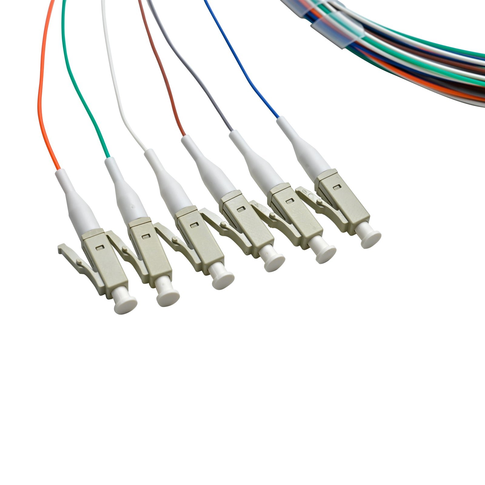 Pigtail LC/UPC 06 colors OM4 0.9mm OFNR 3M, tight buffer - Image 2