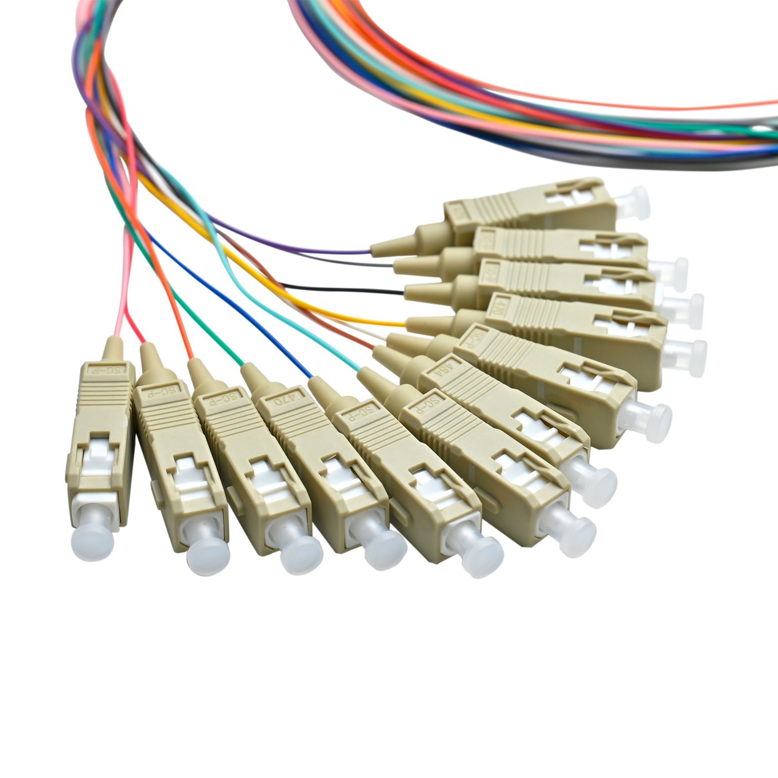 Pigtail SC/UPC 12 colors OM4 0.9mm OFNR 3M, semitight - Image 2