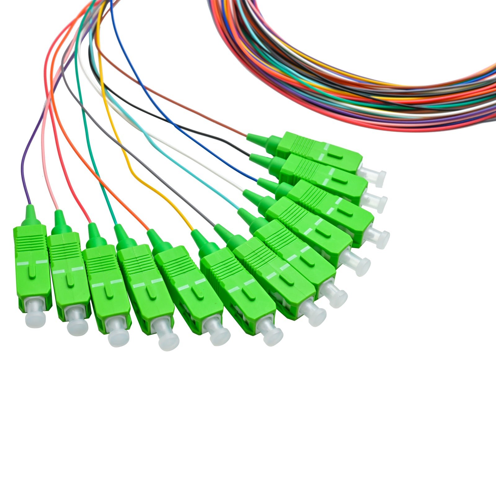 Pigtail SC/APC 12 colors SM G657A1 0.9mm OFNR 3M, semitight - Image 2