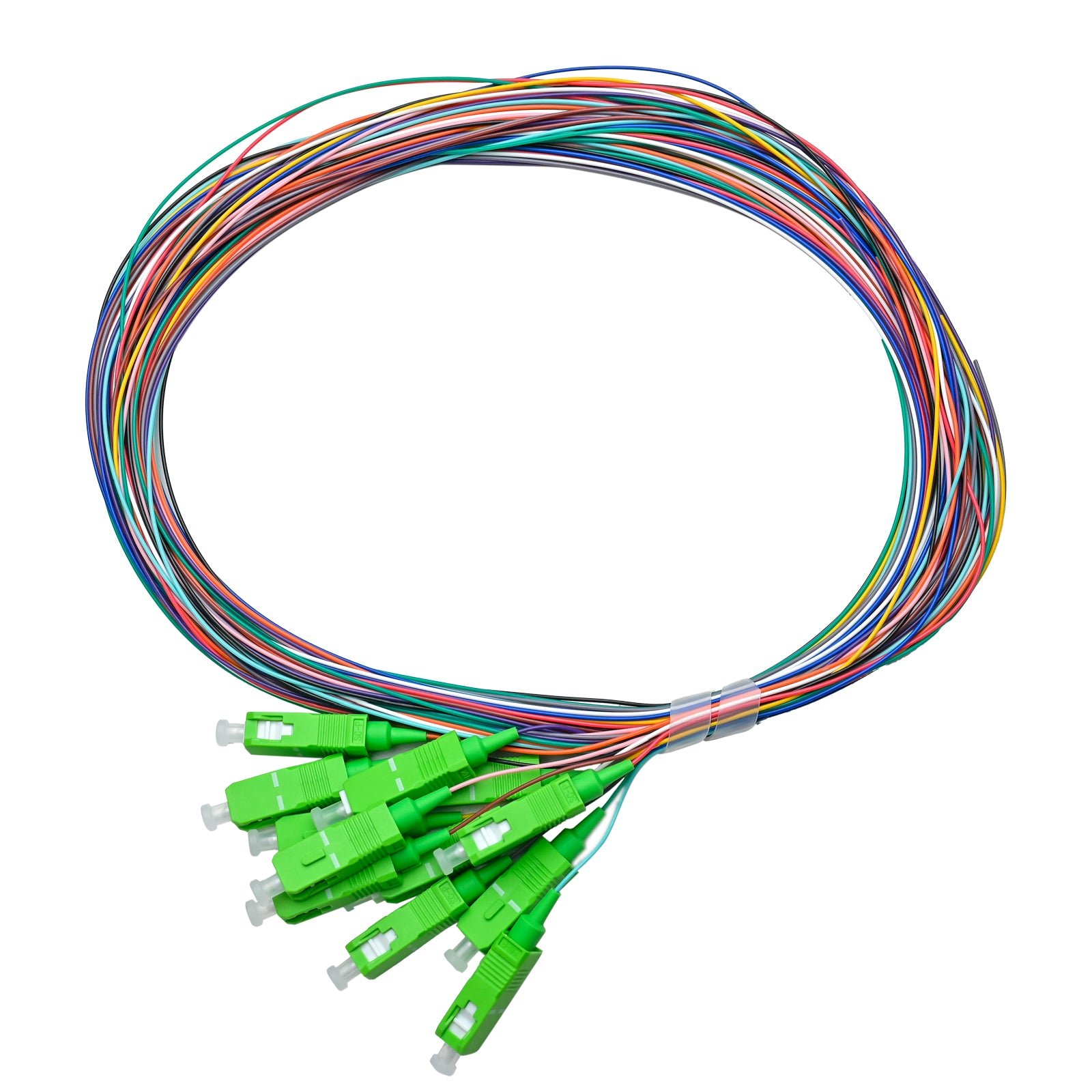 Pigtail SC/APC 12 colors SM G657A1 0.9mm OFNR 3M, semitight - Image 3