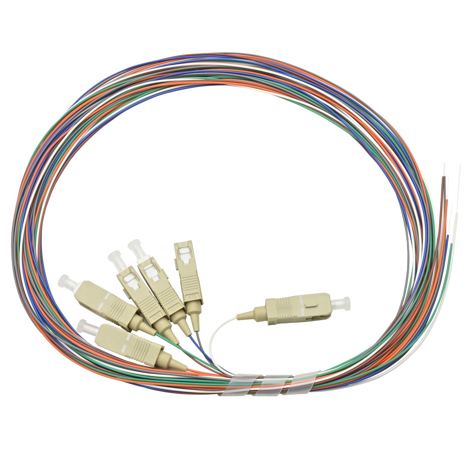 Pigtail SC/UPC 06 colors OM3 0.9mm OFNR 3M, semitight - Image 3