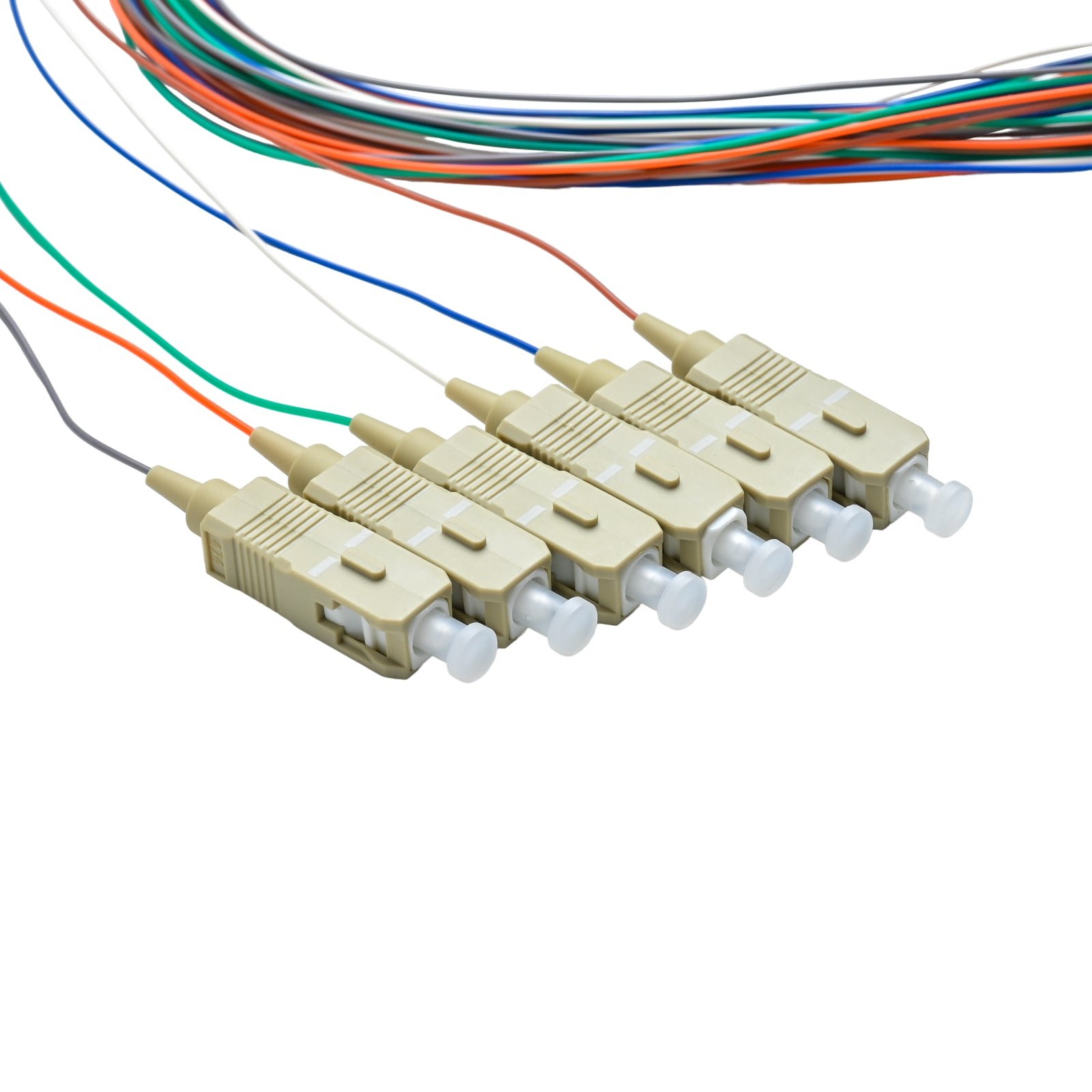 Pigtail SC/UPC 06 colors OM4 0.9mm OFNR 3M, tight buffer - Image 2