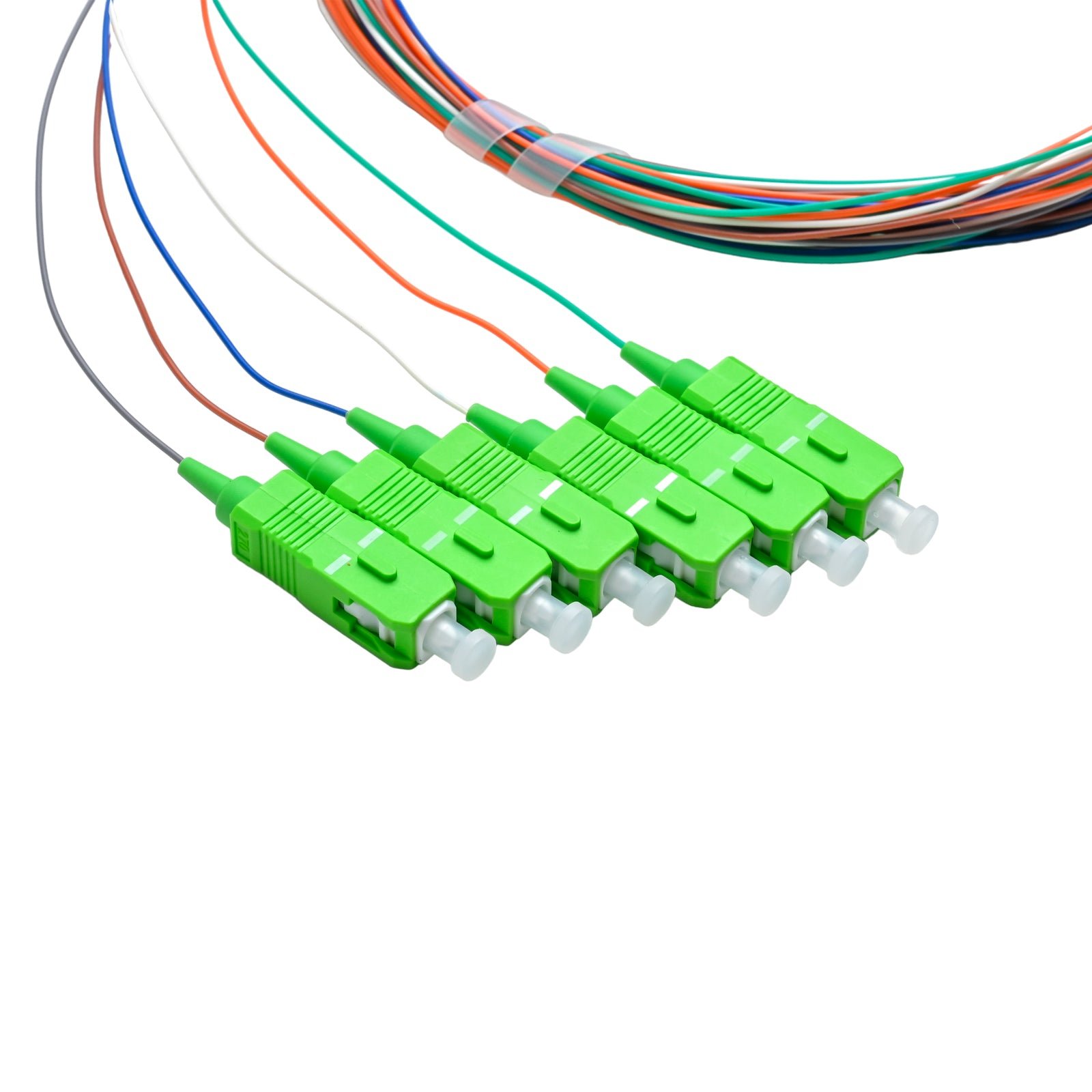 Pigtail SC/APC 06 colors SM G657A1 0.9mm OFNR 3M, tight buffer - Image 3