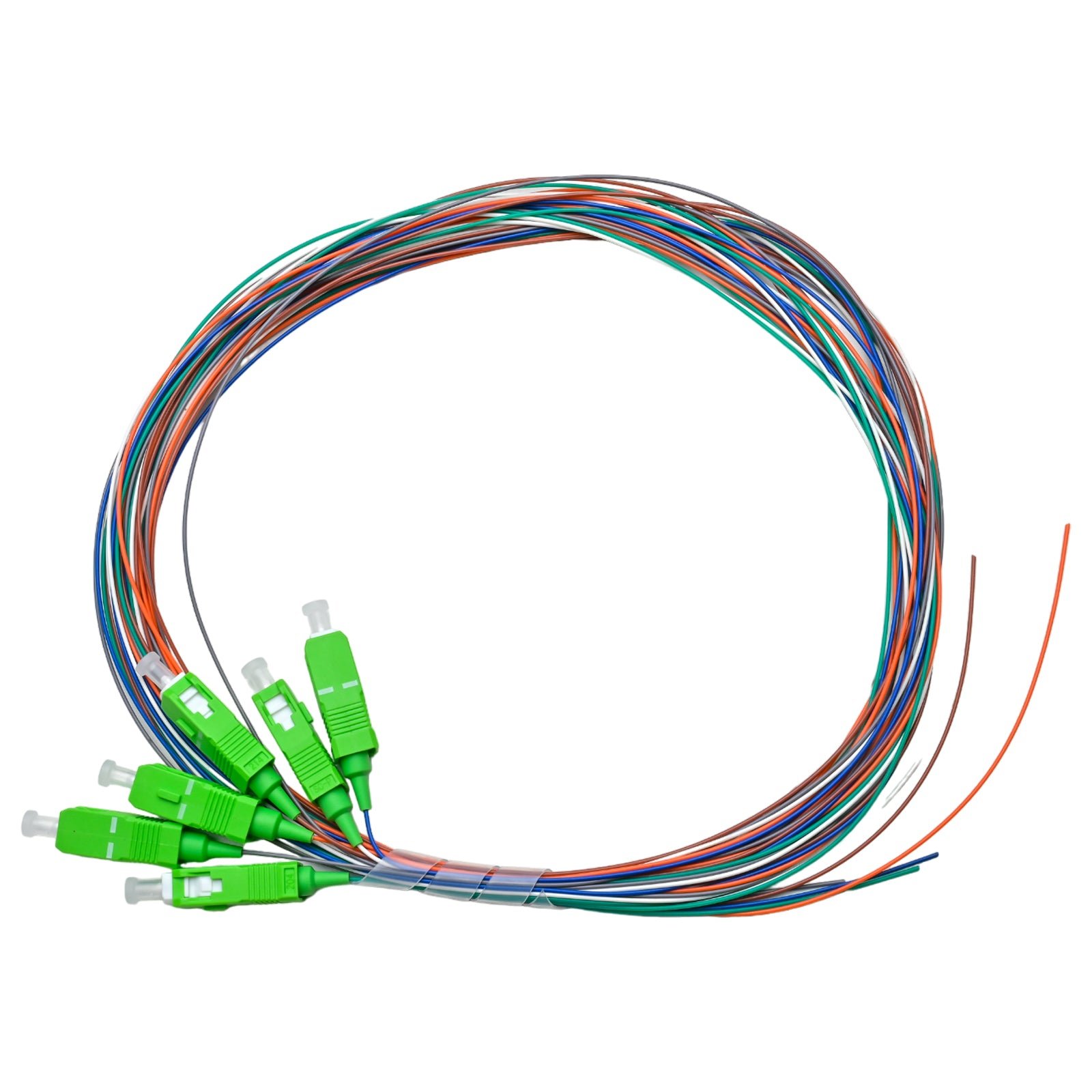 Pigtail SC/APC 06 colors SM G657A1 0.9mm OFNR 3M, tight buffer - Image 2