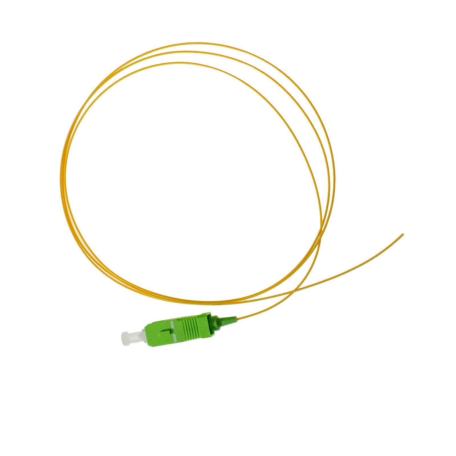 Pigtail SC/APC SM G657A1 SX 0.9mm OFNR 1M Yellow, semitight